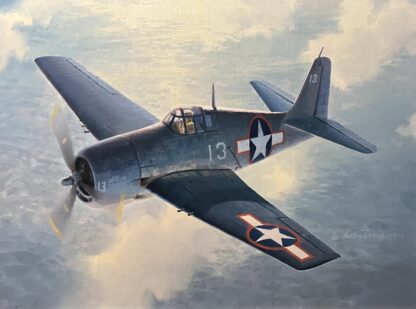 The Grumman F6F Hellcat  - Original Painting by Keith Ferris